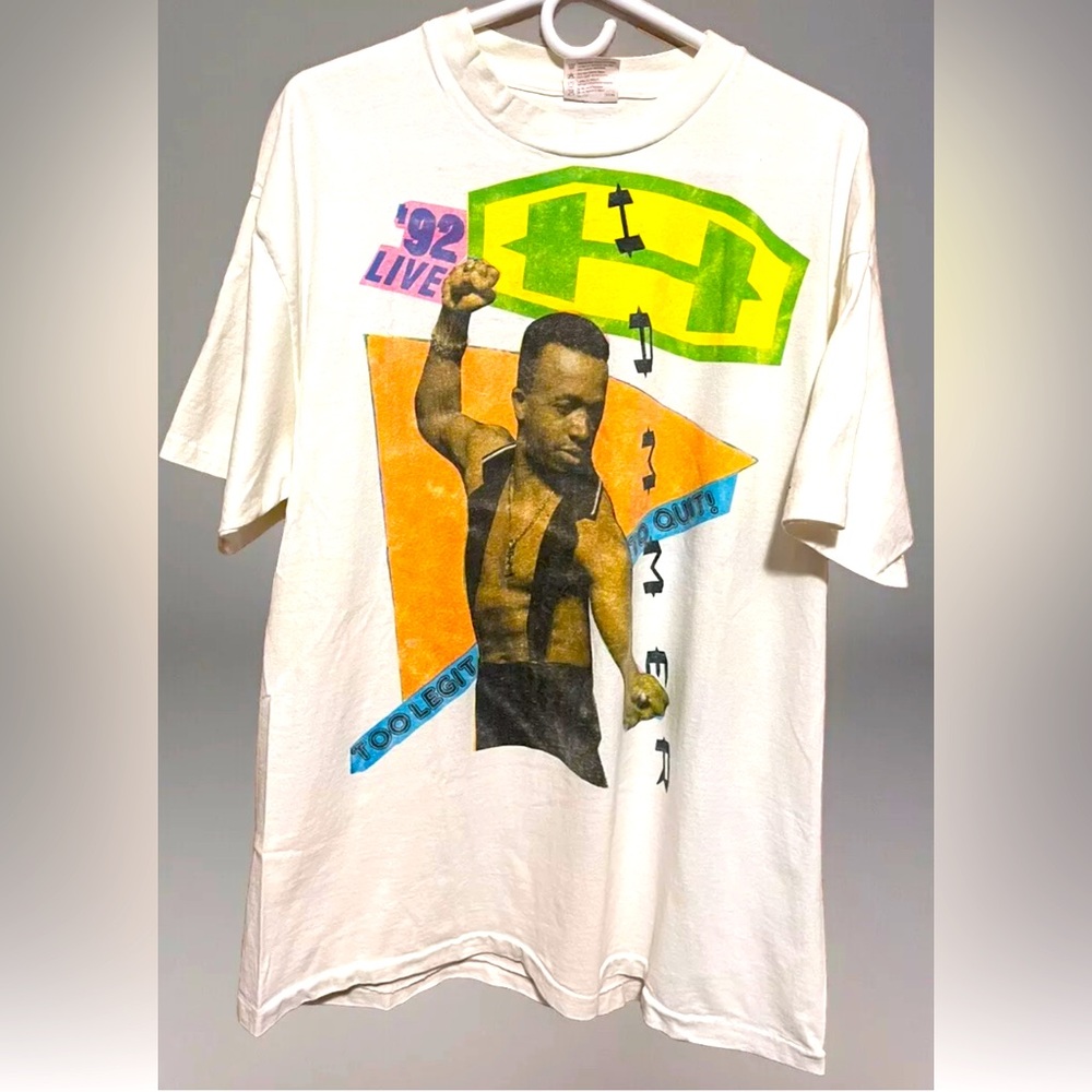Vtg MC Hammer Too Legit 1992 World Tour  T Shirt Sz XL